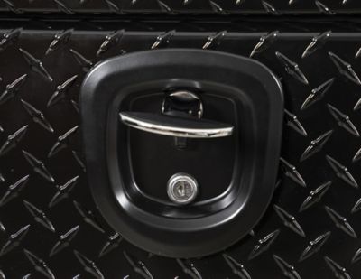 Image showing  Diamond Tread Aluminum Underbody Truck Box, 24 in. x 24 in. x 30 in., Black