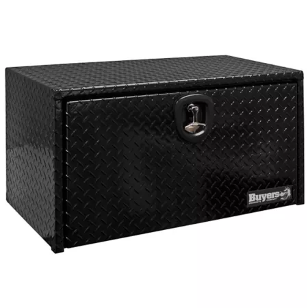 Buyers Products Black Diamond Tread Aluminum Truck Box 14 in x 12 in x 30 in. Underbody Truck Tool Boxes