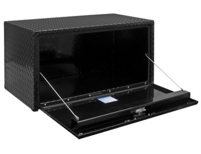 Image showing  Diamond Tread Aluminum Underbody Truck Box, 14 in. x 12 in. x 30 in., Black