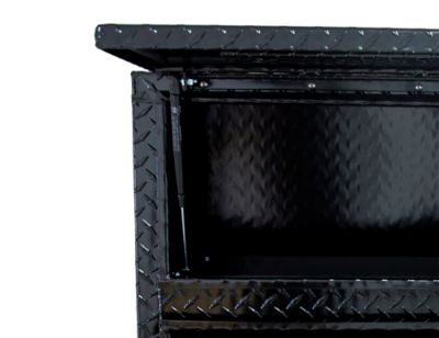 Image showing  72 in. x 23 in. x 15 in. Black Diamond Tread Aluminum Contractor Truck Tool Box