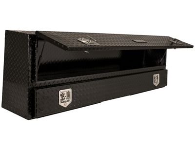 Image showing 6 th Buyers Products 72 in. x 23 in. x 15 in. Black Diamond Tread Aluminum Contractor Truck Tool Box
