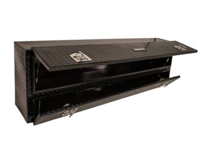 Image showing  88 in. Diamond Tread Aluminum Contractor Truck Tool Box, Black