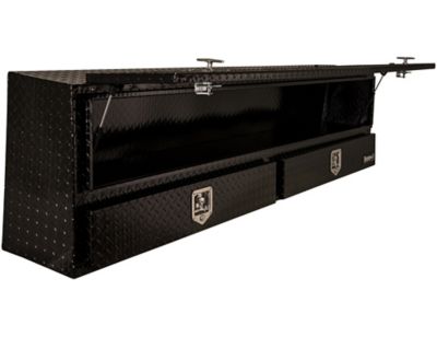 Image showing  88 in. x 13.5 in. x 21 in. Black Diamond Tread Aluminum Contractor Truck Box with Drawers