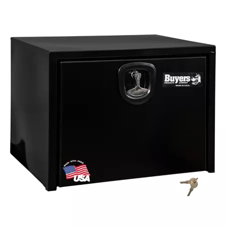 Buyers Products 18 in x 18 in x 24 in Black Steel Underbody Truck Box with 3-Point Latch Underbody Truck Tool Boxes