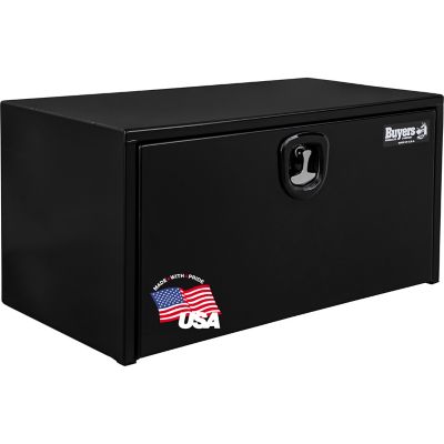 Buyers Products 18 in. x 18 in. x 30 in. Black Steel Underbody Truck Box with 3-Point Latch