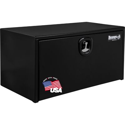 Buyers Products Steel Underbody Truck Box with 3-Point Latch, 18 in. x 18 in. x 30 in., Black