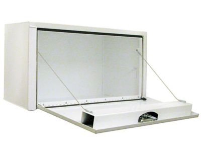 Image showing  Steel Underbody Truck Box with 3-Point Latch, 18 in. x 18 in. x 30 in., White