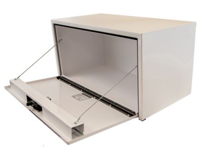 Image showing 5 th Buyers Products Steel Underbody Truck Box with 3-Point Latch, 18 in. x 18 in. x 36 in., White