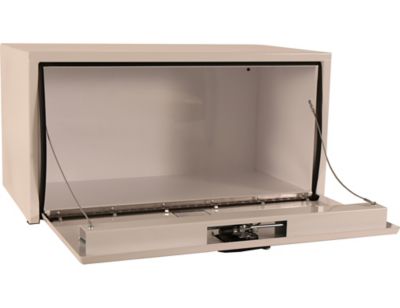 Image showing 8 th Buyers Products Steel Underbody Truck Box with 3-Point Latch, 18 in. x 18 in. x 36 in., White