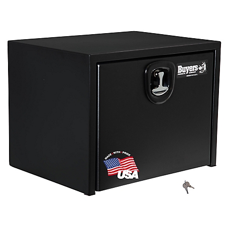 Buyers Products 24 in. x 24 in. x 24 in. Steel Underbody Truck Box with 3-Point Latch, Black