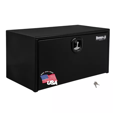 Buyers Products 24 in x 24 in x 30 in Black Steel Underbody Truck Box with 3-Point Latch Underbody Truck Tool Boxes