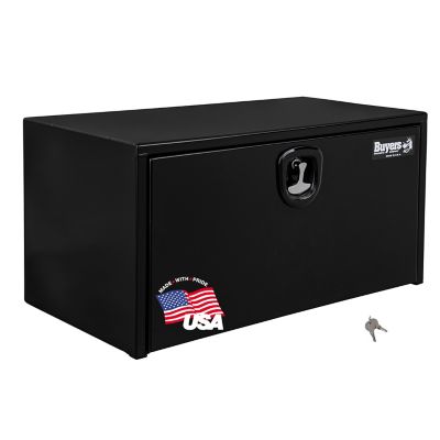 Buyers Products 24 in. x 24 in. x 36 in. Steel Underbody Truck Box, Black, 3-Point Latch