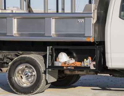 Image showing  Steel Underbody Truck Box with 3-Point Latch, 24 in. x 24 in. x 36 in., Black