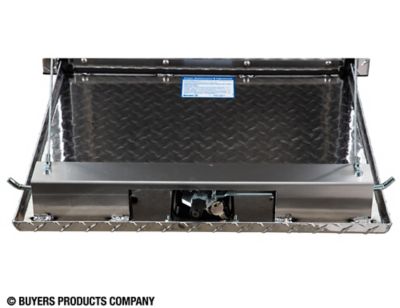 Image showing  Diamond Tread Aluminum Underbody Truck Box with 3-Point Latch, 24 in. x 24 in. x 24 in.