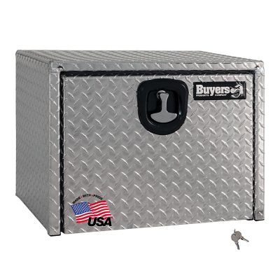 Buyers Products 24 in. x 24 in. x 30 in. Diamond Tread Aluminum Underbody Truck Box, 3-Point Latch