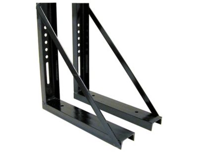 Buyers Products 18 in. x 18 in. Bolted Structural Steel Mounting Brackets, Black