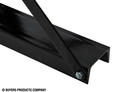 Image showing  Bolted Structural Steel Mounting Brackets, Black, 18 in. x 18 in.