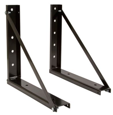 Image showing  Bolted Structural Steel Mounting Brackets, Black, 18 in. x 18 in.