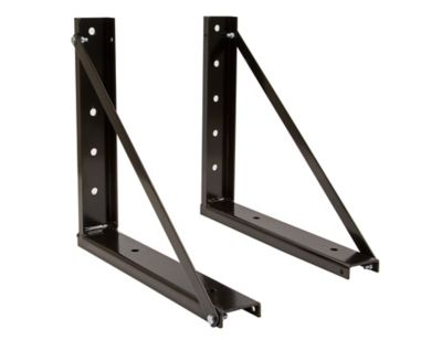 Buyers Products 18 in. x 18 in. Welded Formed Steel Mounting Brackets, Black