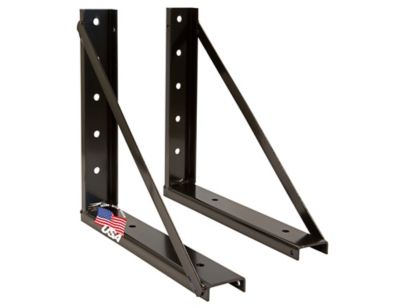 Buyers Products 18 in. x 18 in. Welded Formed Steel Mounting Brackets, Black