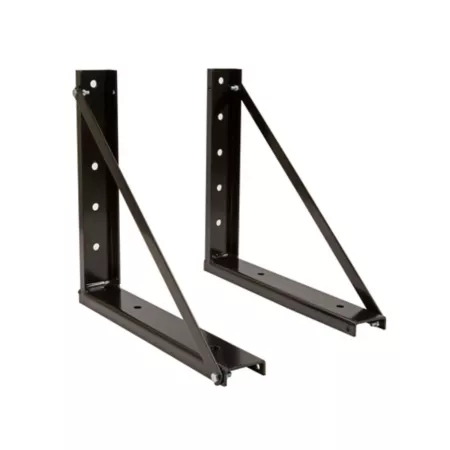 Buyers Products 18 in x 18 in Welded Formed Steel Mounting Brackets Black Cargo Carrier Mounting Kits