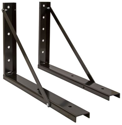 Image showing  18 in. x 24 in. Welded Black Steel Structural Mounting Brackets
