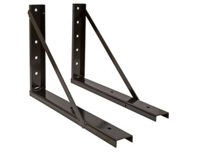 Buyers Products 18 in. x 24 in. Welded Formed Steel Mounting Brackets, Black