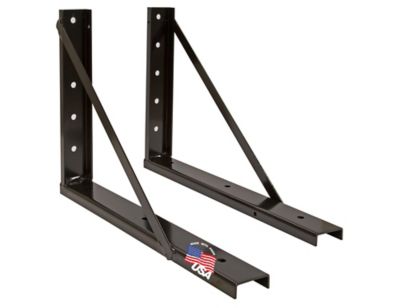 Buyers Products Welded Formed Steel Mounting Brackets, Black, 18 in. x 24 in.