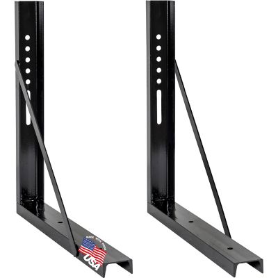 Buyers Products 24 in. x 24 in. Welded Structural Steel Mounting Brackets, Black