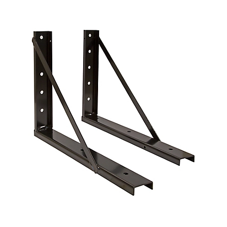Buyers Products 24 in. x 24 in. Welded Structural Steel Mounting Brackets, Black