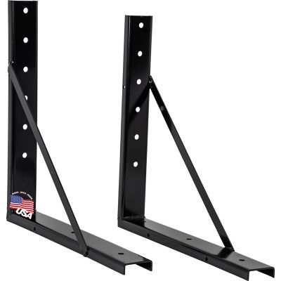 Buyers Products 24 in. x 24 in. Welded Formed Steel Mounting Brackets, Black