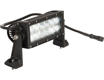 Image showing  8.125 in. Clear LED Ultra Bright Straight Double-Row Combination Spot/Flood Light Bar