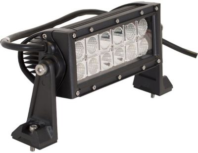 Image showing  8.125 in. Clear LED Ultra Bright Straight Double-Row Combination Spot/Flood Light Bar