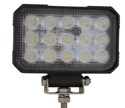 Image showing  5.875 in. x 4.875 in. Clear Rectangular Flood Light