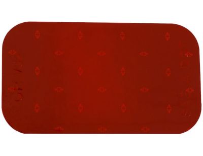 Image showing  Rectangular DOT Stick-On Trailer Reflectors, 3.5 in., Red