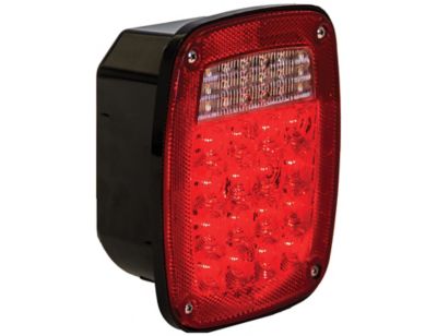 Buyers Products 5.75 in. 12V Rectangular Stop/Turn/Tail Light with 34 LEDs, Red