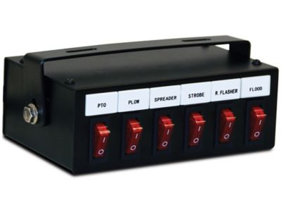 Buyers Products 6-Function Backlit Pre-Wired Truck Switch Box Fused with Relay and Circuit Breaker