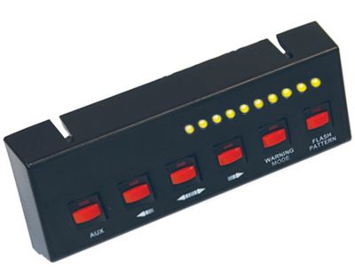 Buyers Products Pre-Wired 6-Switch Panel for Light Bars, Black