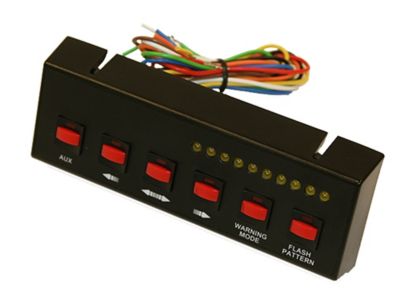 Image showing  Pre-Wired 6-Switch Panel for Light Bars, Black