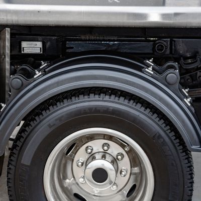 Image showing  Powder-Coat Poly Fender Mounting Kit, Black