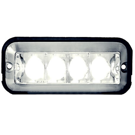 Buyers Products 4.875 in. Clear Rectangular Strobe Light