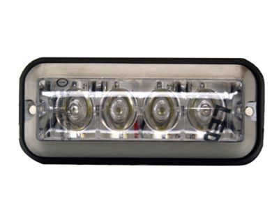 Image showing  4.875 in. Clear Rectangular Strobe Light