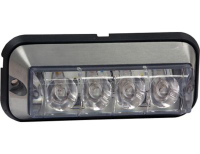 Image showing  4.875 in. Clear Rectangular Strobe Light