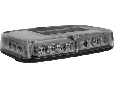Image showing  11 in. Amber/Clear LED Mini Light Bar with Stud Mount and Magnetic Mount