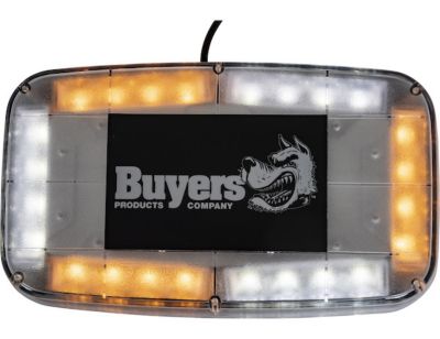 Image showing 5 th Buyers Products 11 in. Amber/Clear LED Mini Light Bar with Stud Mount and Magnetic Mount