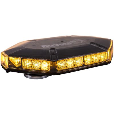 Buyers Products 17 in. Amber Octagonal LED Mini Light Bar with Magnetic Mount and 25 Flash Patterns