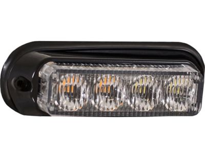 Image showing  4.875 in. Amber/Clear Mini LED Strobe Light