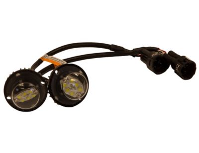 Image showing  1.5 in. Clear Bolt Mounted Hideaway LED Strobe Pair with In-Line Flashers and 15 ft. Cable
