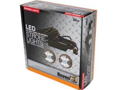 Image showing  1 in. Clear Surface Mount Hideaway LED Push-On Strobe Pair with 25 ft. Cable