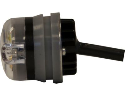 Image showing  1 in. Amber/Clear Surface Mount Hideaway LED Push-On Strobe Pair with 25 ft. Cable